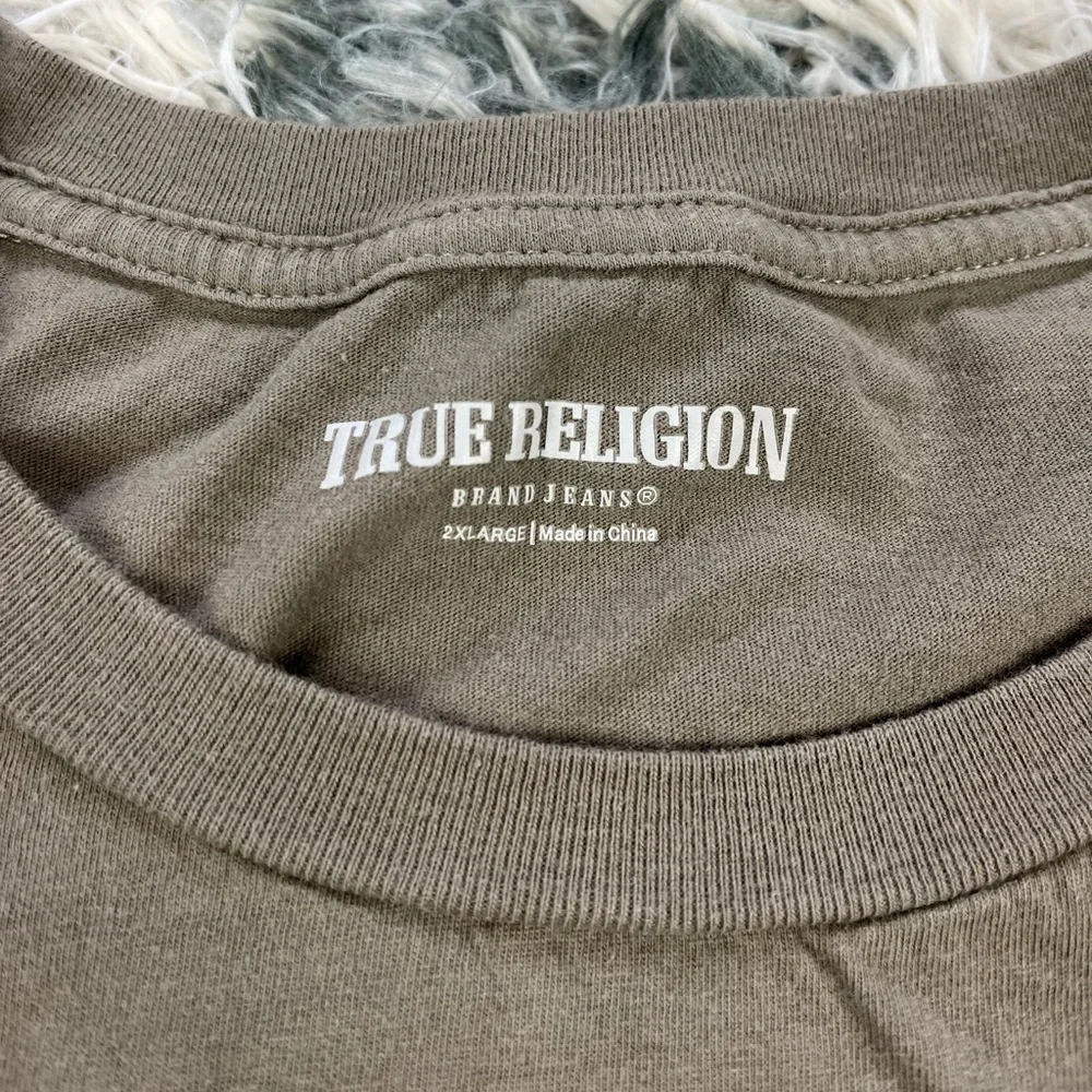 True Religion Men's Green Graphic T-Shirt Size 2XL